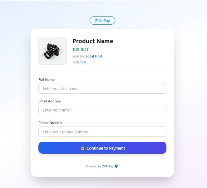 Custom payment link for products, courses, and event registration
